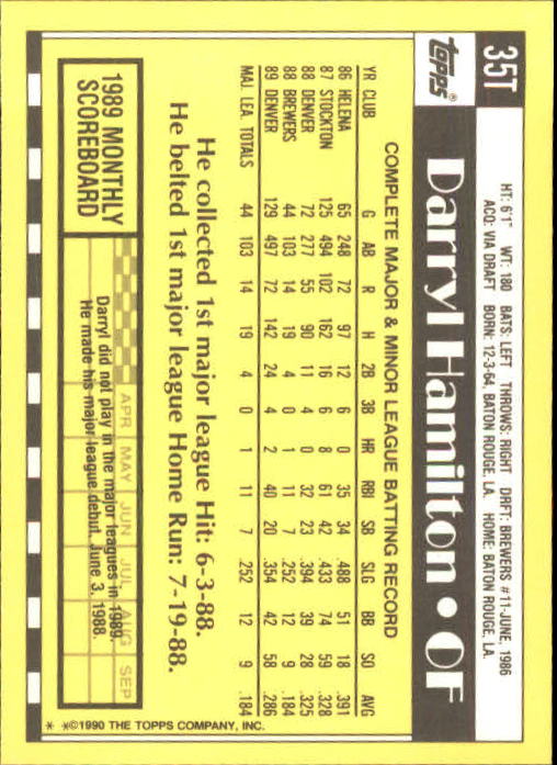 A1199- 1990 Topps Traded BB Karten 1-132 + Rookies -du Pick- 15 + Gratis US - Bild 71 von 265