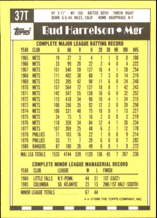 A1199- 1990 Topps Traded BB Karten 1-132 + Rookies -du Pick- 15 + Gratis US - Bild 75 von 265