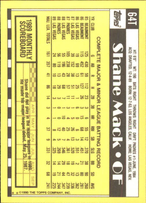 A1199- 1990 Topps Traded BB Karten 1-132 + Rookies -du Pick- 15 + Gratis US - Bild 129 von 265