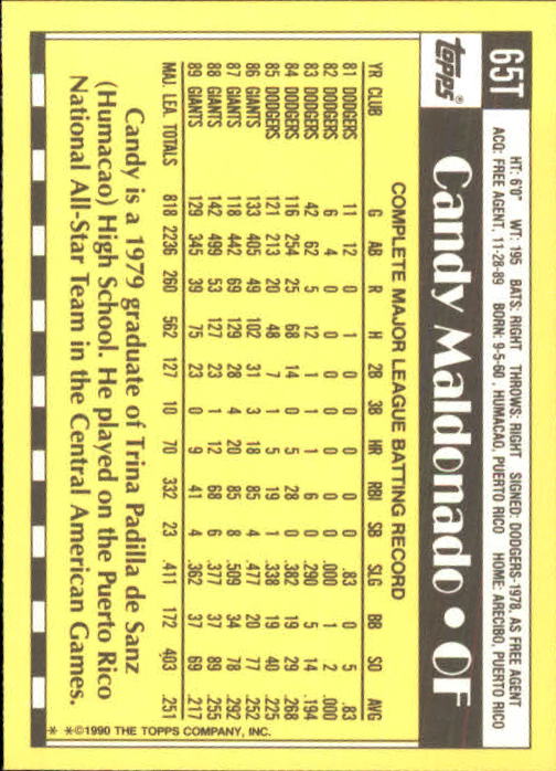 A1199- 1990 Topps Traded BB Karten 1-132 + Rookies -du Pick- 15 + Gratis US - Bild 131 von 265