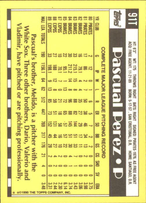 A1199- 1990 Topps Traded BB Karten 1-132 + Rookies -du Pick- 15 + Gratis US - Bild 183 von 265