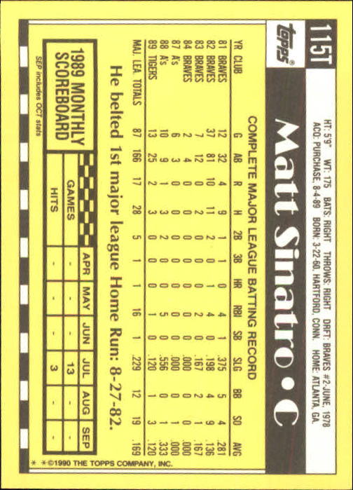 A1199- 1990 Topps Traded BB Karten 1-132 + Rookies -du Pick- 15 + Gratis US - Bild 231 von 265