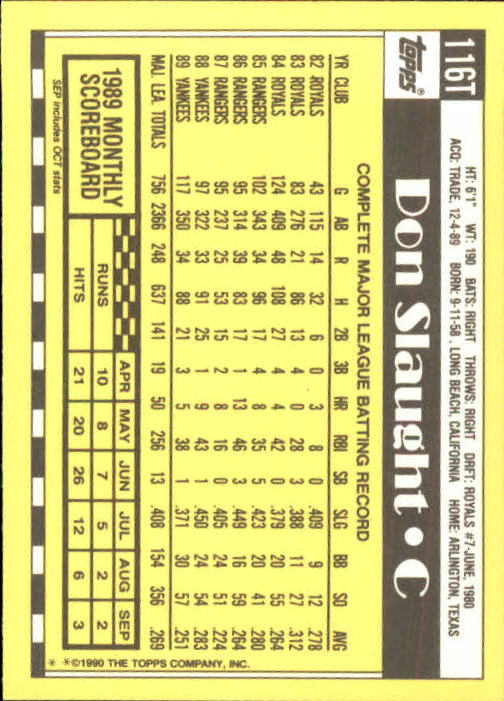 A1199- 1990 Topps Traded BB Karten 1-132 + Rookies -du Pick- 15 + Gratis US - Bild 233 von 265