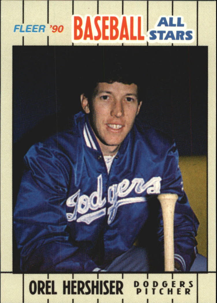 MIKE SCOTT AND OREL HERSHISER PITCHING MAGIC #632 - FLEER NM-MT 1988