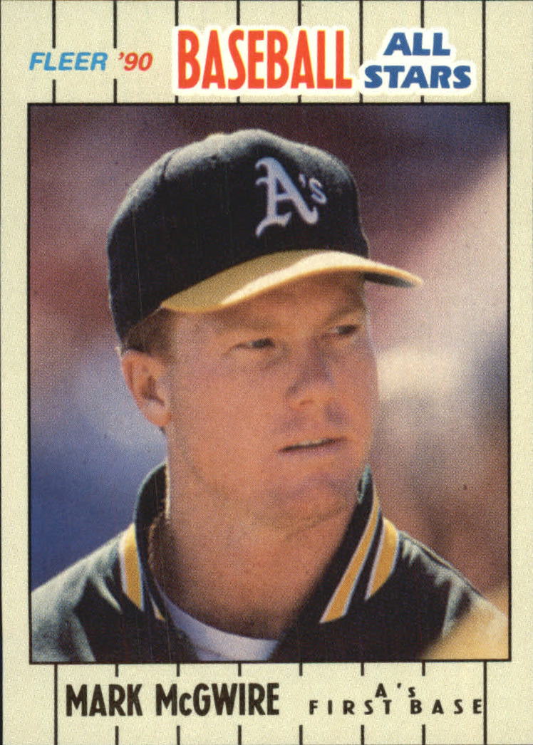 1990 Fleer Baseball All-Stars #25 Mark McGwire