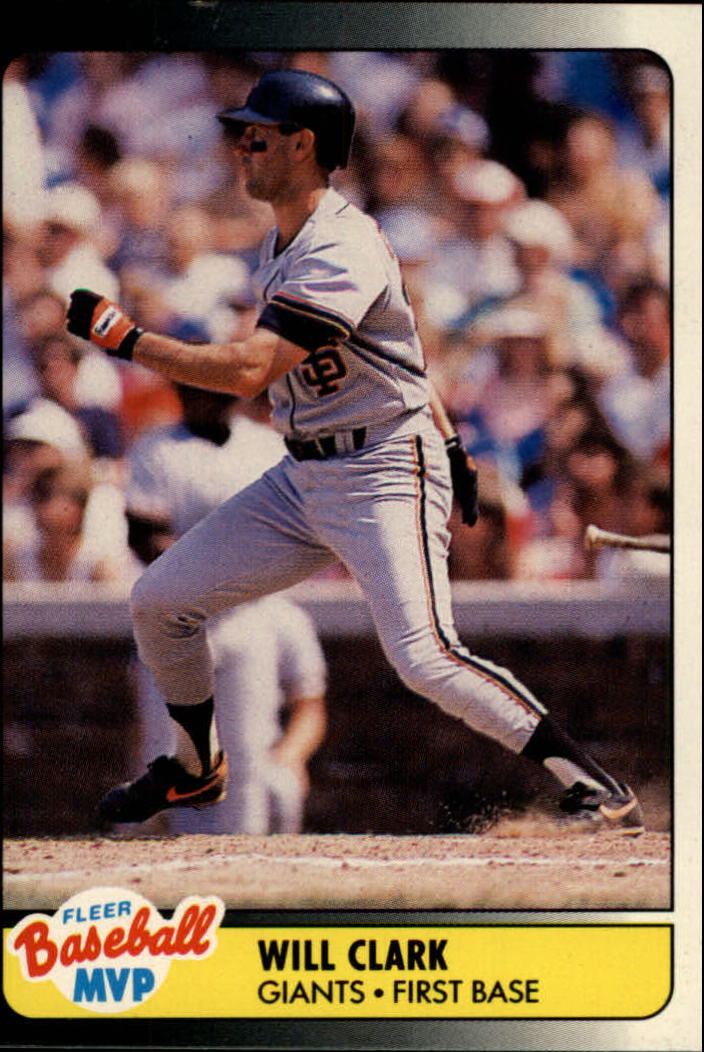 1990 Fleer Baseball MVP's #7 Will Clark