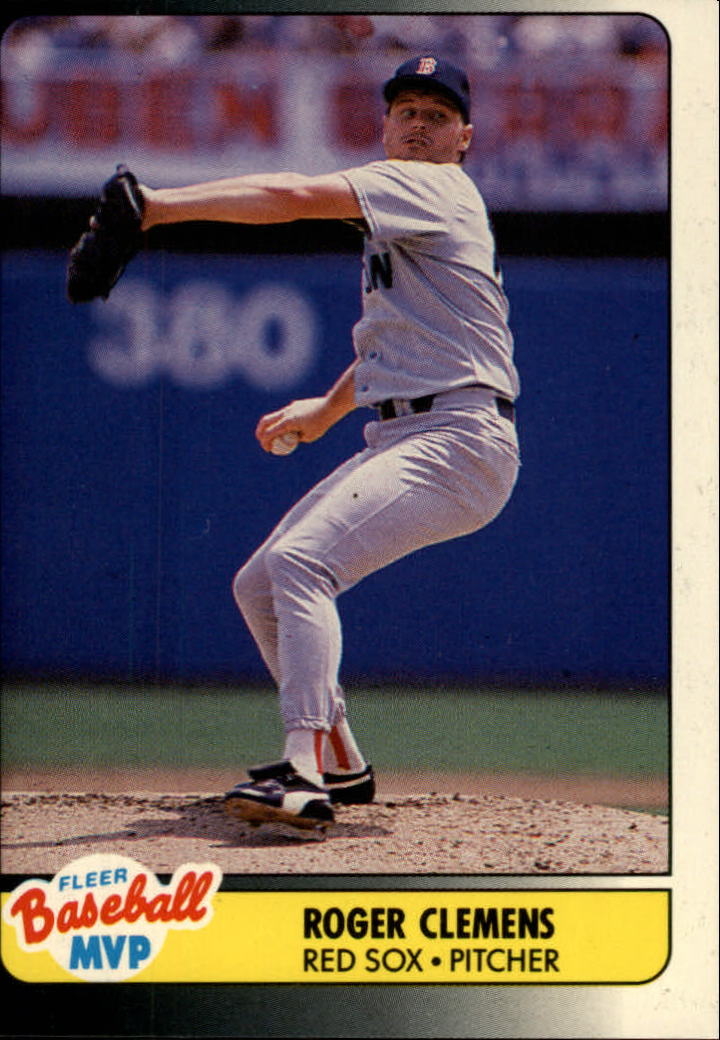 1990 Fleer Baseball MVP's #8 Roger Clemens