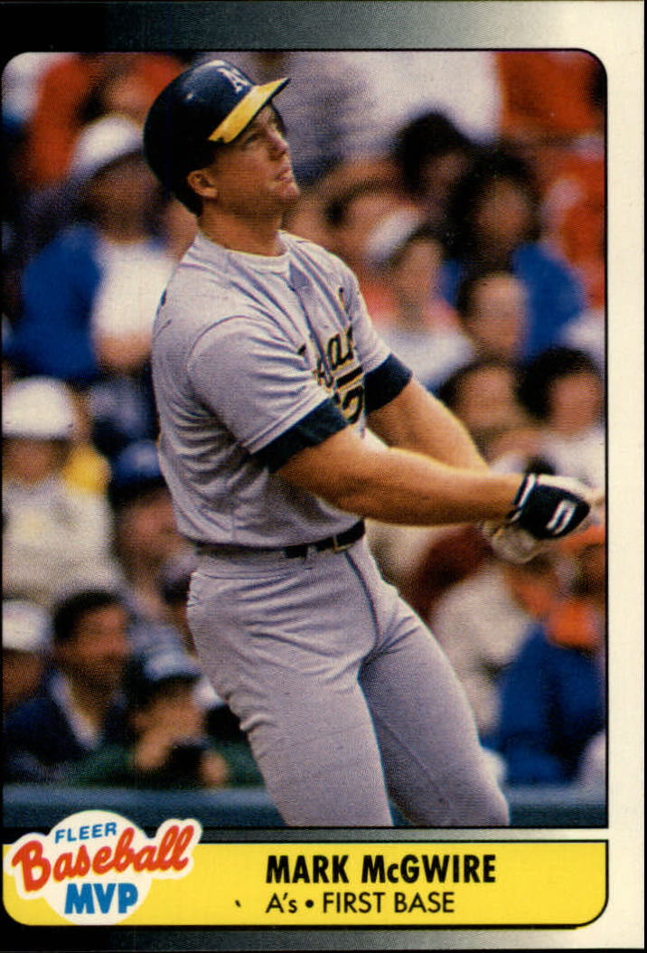 1990 Fleer Baseball MVP's #25 Mark McGwire