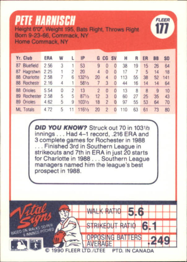 A4432- 1990 Fleer Canadian Baseball Card #s 1-250 -You Pick- 15+ FREE US SHIP - Picture 97 of 173