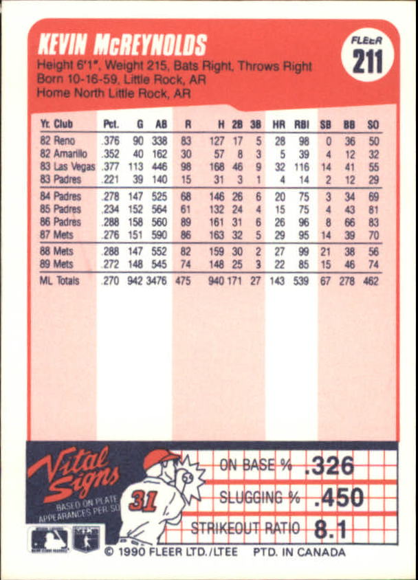 A4432- 1990 Fleer Canadian Baseball Card #s 1-250 -You Pick- 15+ FREE US SHIP - Picture 139 of 173