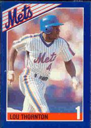 1990 Mets Kahn's #1 Lou Thornton