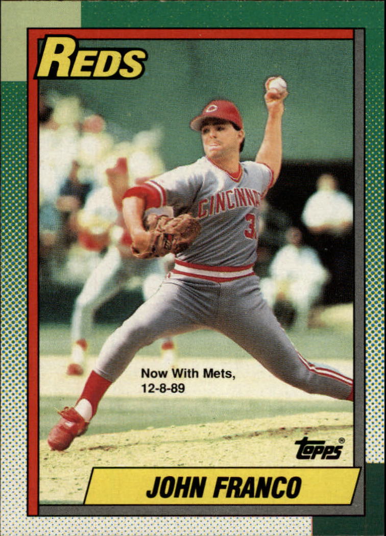 1990 O-Pee-Chee #120 John Franco/Now with Mets/12/8/89