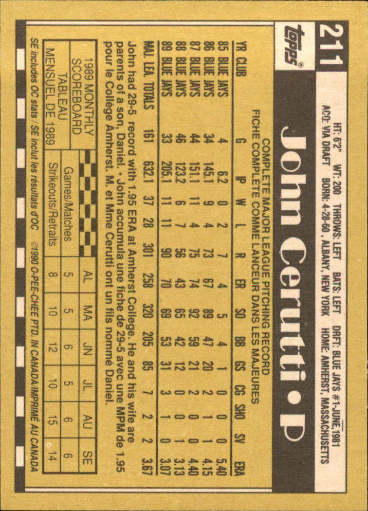 A6588- 1990 O-Pee-Chee BB Card #s 201-400 +Rookies -You Pick- 15+ FREE US SHIP - Picture 21 of 381