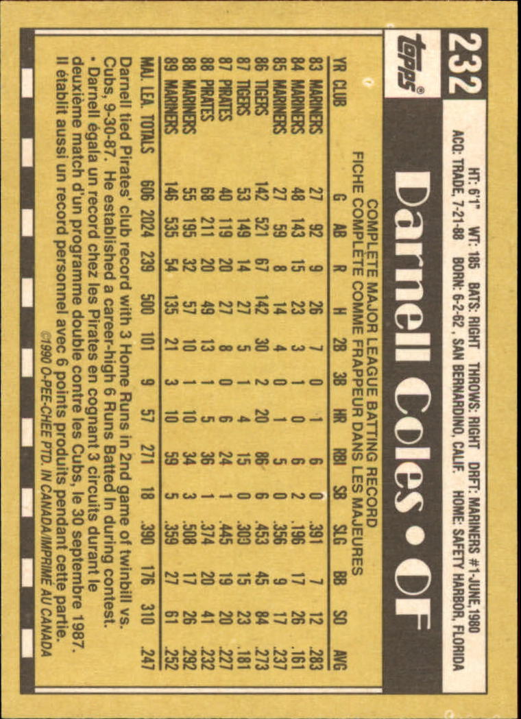 A6588- 1990 O-Pee-Chee BB Card #s 201-400 +Rookies -You Pick- 15+ FREE US SHIP - Picture 61 of 381