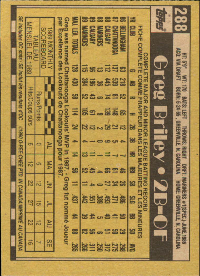 A6588- 1990 O-Pee-Chee BB Card #s 201-400 +Rookies -You Pick- 15+ FREE US SHIP - Picture 169 of 381