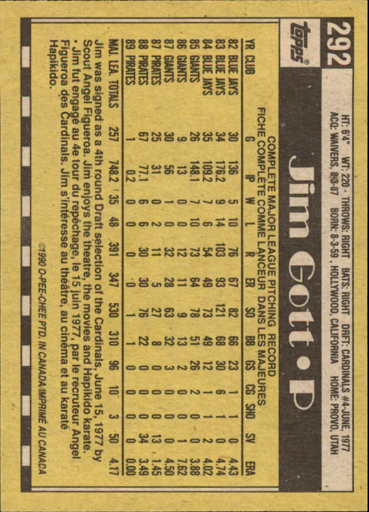 A6588- 1990 O-Pee-Chee BB Card #s 201-400 +Rookies -You Pick- 15+ FREE US SHIP - Picture 177 of 381