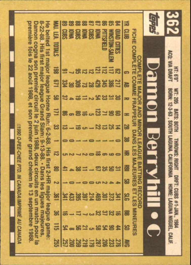 A6588- 1990 O-Pee-Chee BB Card #s 201-400 +Rookies -You Pick- 15+ FREE US SHIP - Picture 313 of 381