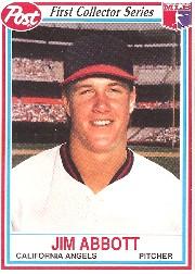 1990 Topps Rookies #1 Jim Abbott - NM-MT - Card Shack