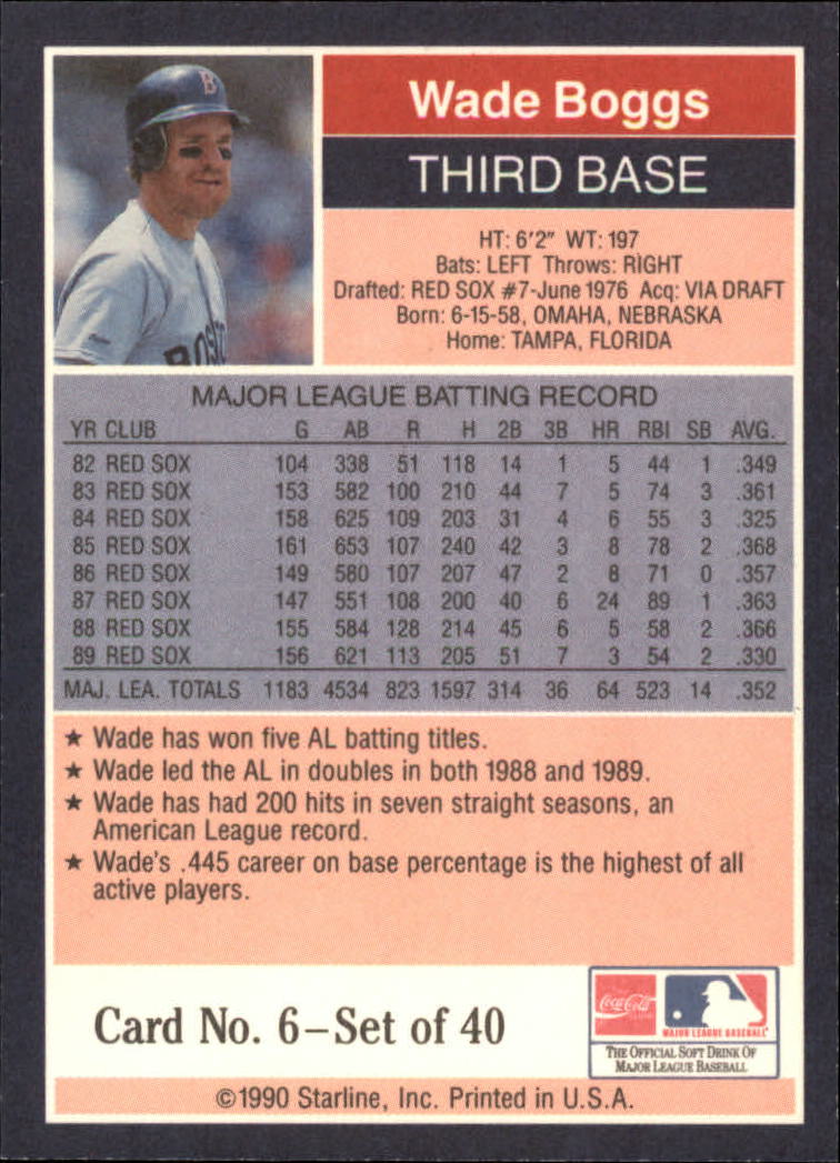 B2979- 1990 Starline Long John Baseball Cards 1-40 -You Pick- 15+ FREE US SHIP - Picture 13 of 81