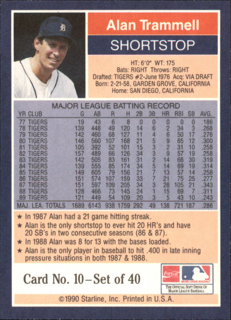 B2979- 1990 Starline Long John Baseball Cards 1-40 -You Pick- 15+ FREE US SHIP - Picture 21 of 81