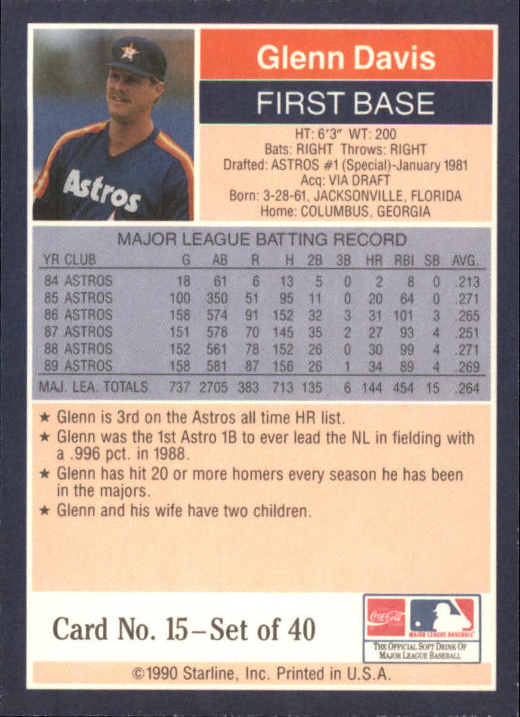 B2979- 1990 Starline Long John Baseball Cards 1-40 -You Pick- 15+ FREE US SHIP - Picture 31 of 81