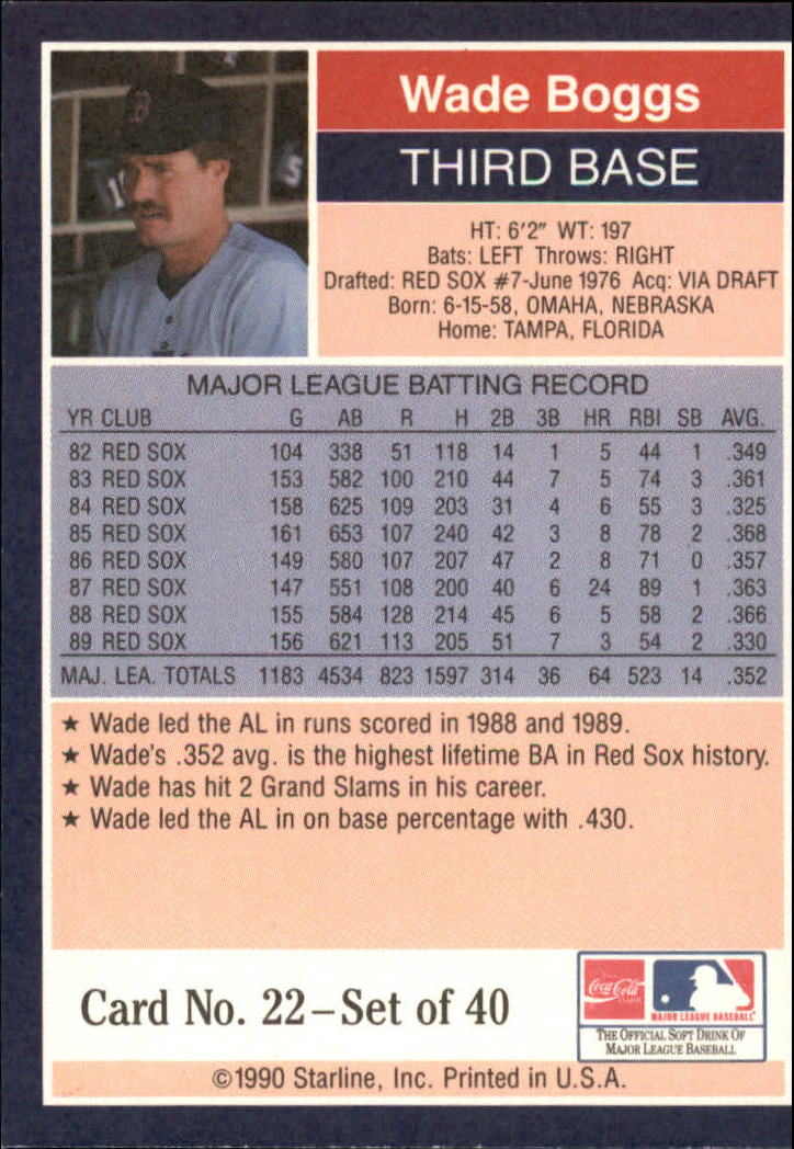 B2979- 1990 Starline Long John Baseball Cards 1-40 -You Pick- 15+ FREE US SHIP - Picture 45 of 81