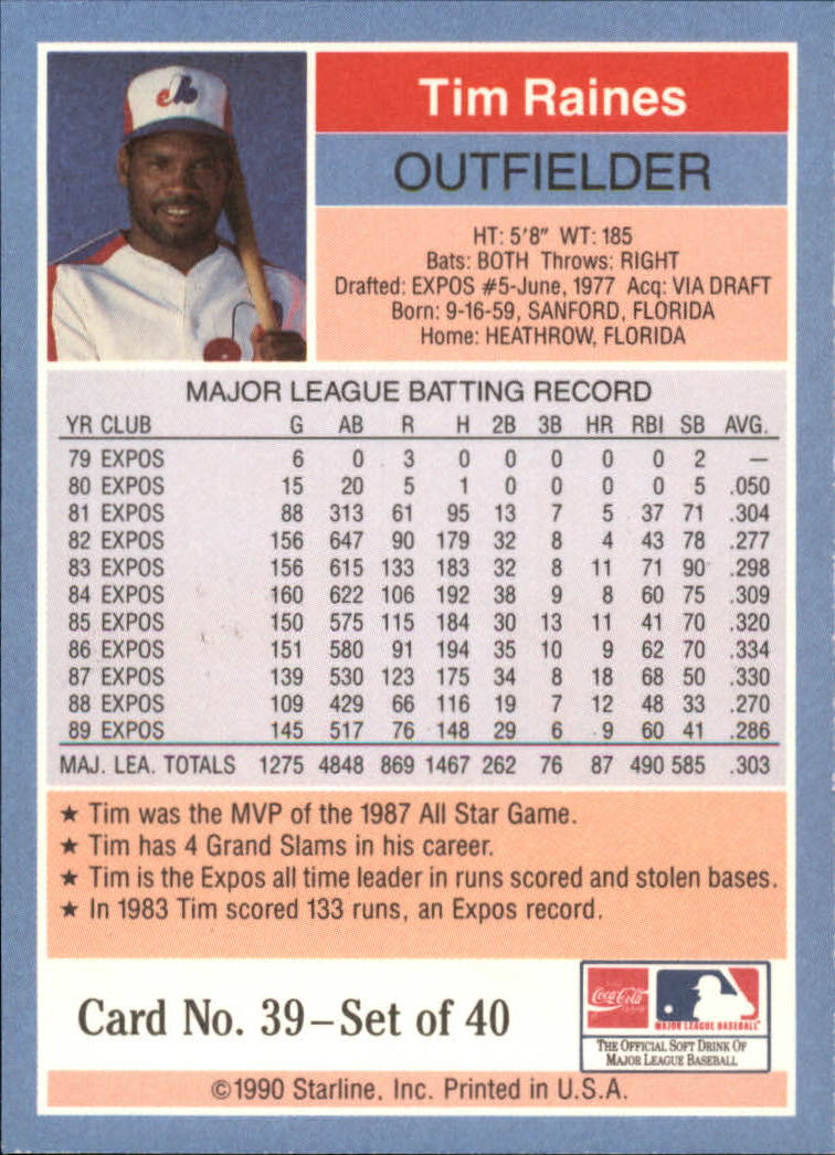 B2979- 1990 Starline Long John Baseball Cards 1-40 -You Pick- 15+ FREE US SHIP - Picture 79 of 81