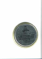 1990 Topps Coins #24 Cal Ripken back image