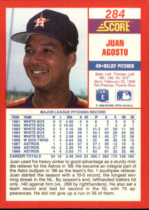 A2254- 1990 Score Baseball Cards 245-490 +Rookies -You Pick- 15+ FREE US SHIP - Picture 83 of 495