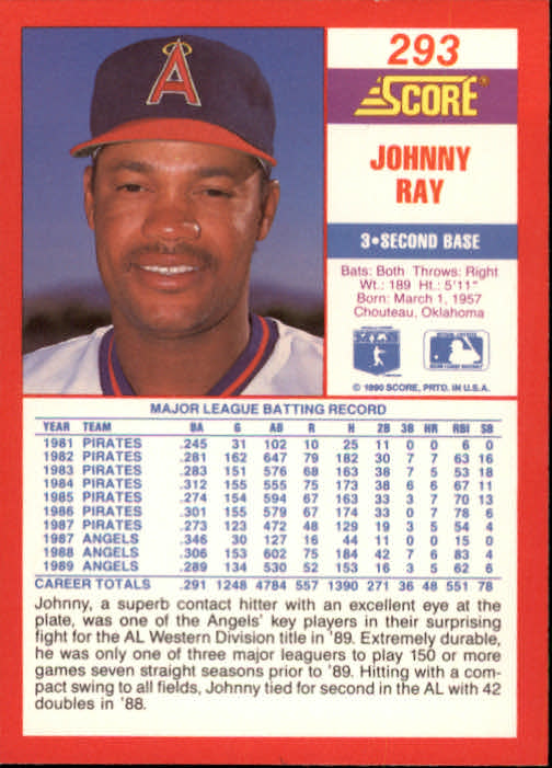 A2254- 1990 Score Baseball Cards 245-490 +Rookies -You Pick- 15+ FREE US SHIP - Picture 99 of 495