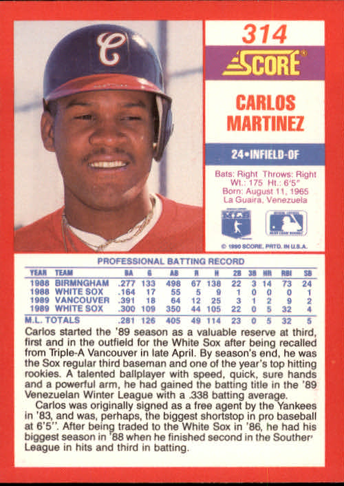 A2254- 1990 Score Baseball Cards 245-490 +Rookies -You Pick- 15+ FREE US SHIP - Picture 141 of 495