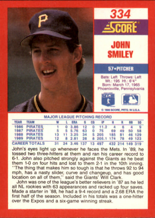 A2254- 1990 Score Baseball Cards 245-490 +Rookies -You Pick- 15+ FREE US SHIP - Picture 181 of 495