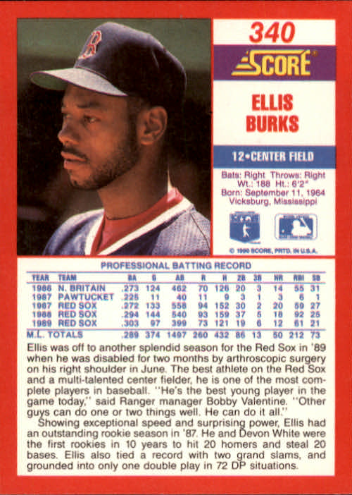 A2254- 1990 Score Baseball Cards 245-490 +Rookies -You Pick- 15+ FREE US SHIP - Picture 193 of 495