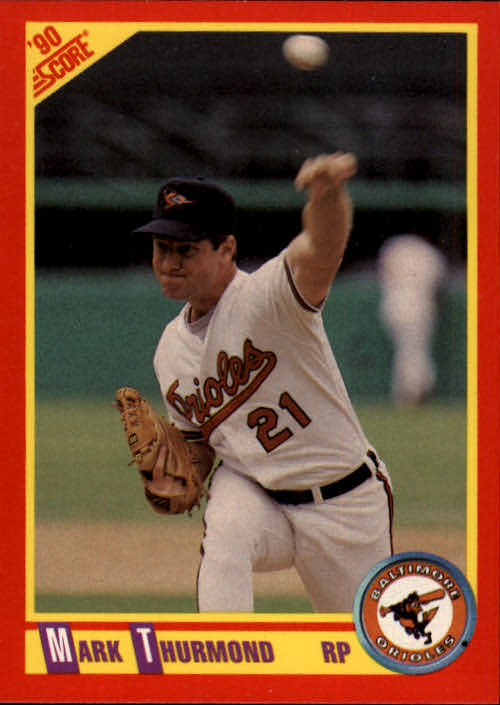 1990 Score #350 Mark Thurmond UER/ERA is 192,/should be 1.92