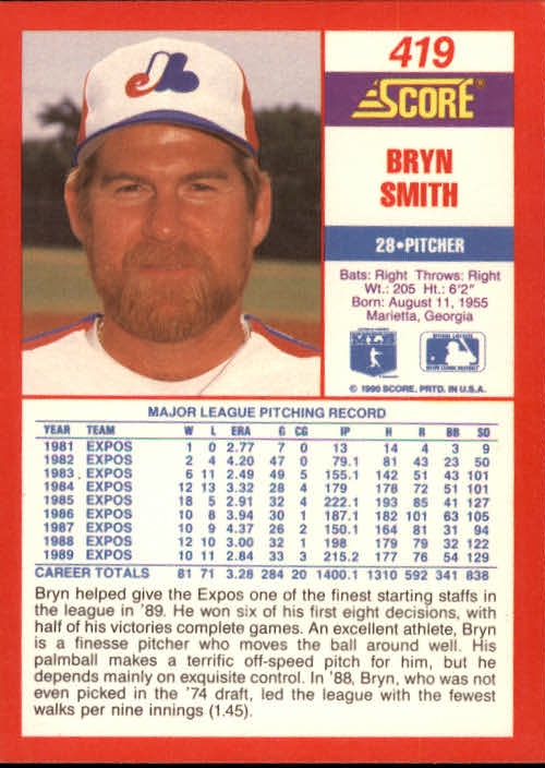 A2254- 1990 Score Baseball Cards 245-490 +Rookies -You Pick- 15+ FREE US SHIP - Picture 351 of 495