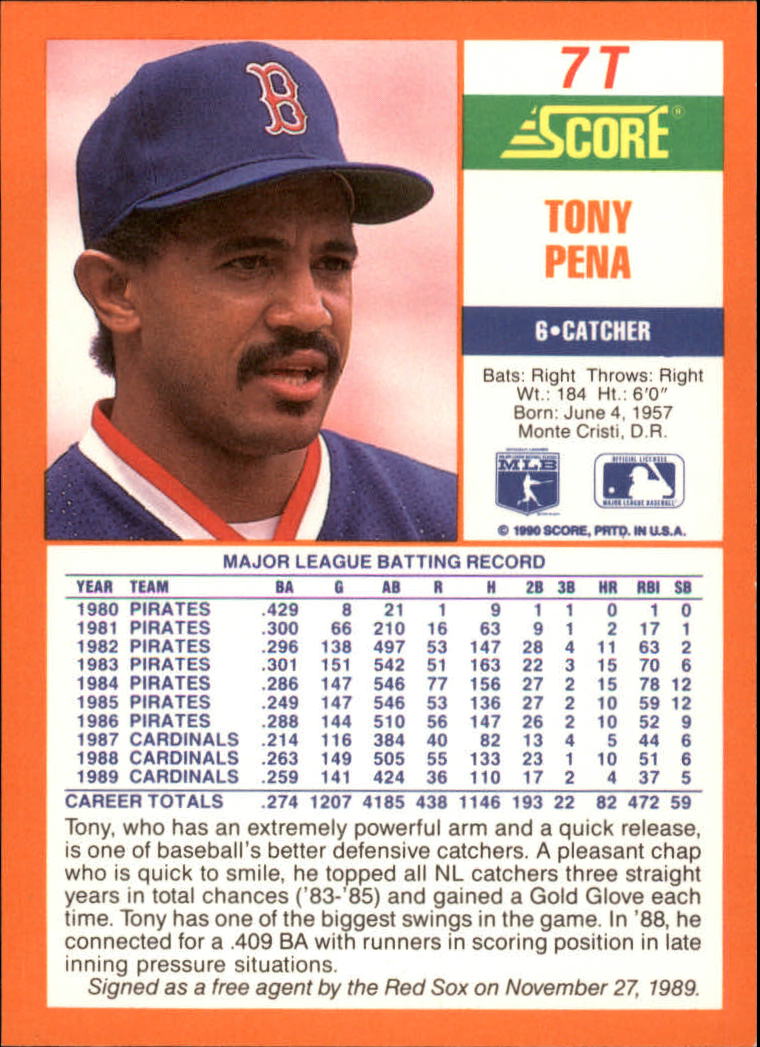 A9310- 1990 Score Rookie/Traded BB Card #s 1-110 -You Pick- 15+ FREE US SHIP - Picture 15 of 217