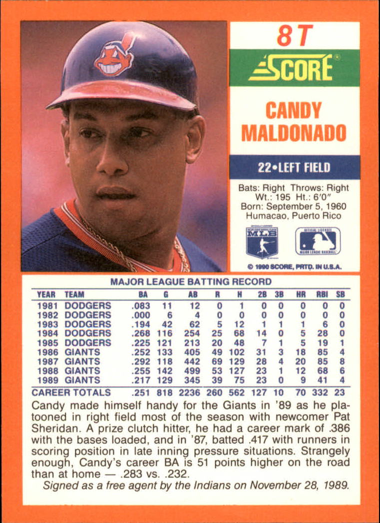 A9310- 1990 Score Rookie/Traded BB Card #s 1-110 -You Pick- 15+ FREE US SHIP - Picture 17 of 217