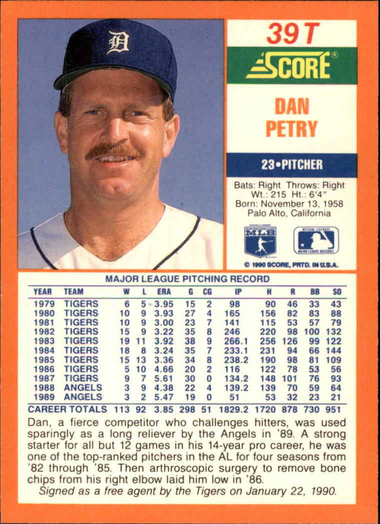 A9310- 1990 Score Rookie/Traded BB Card #s 1-110 -You Pick- 15+ FREE US SHIP - Picture 79 of 217