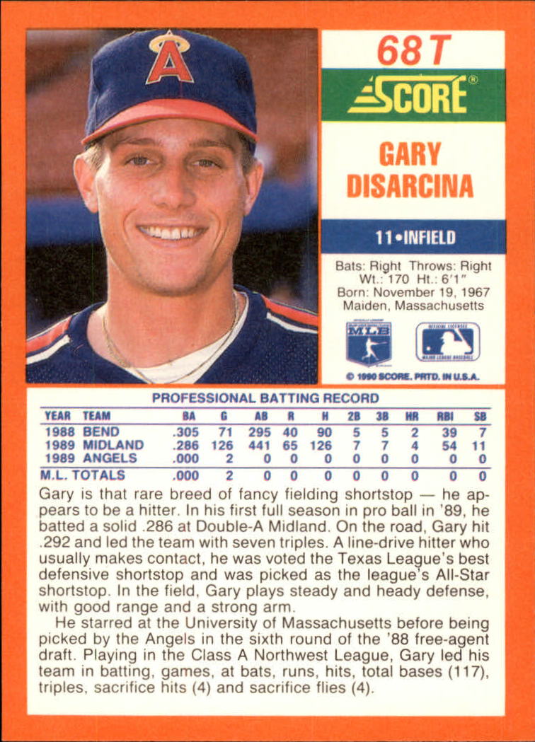 A9310- 1990 Score Rookie/Traded BB Card #s 1-110 -You Pick- 15+ FREE US SHIP - Picture 137 of 217