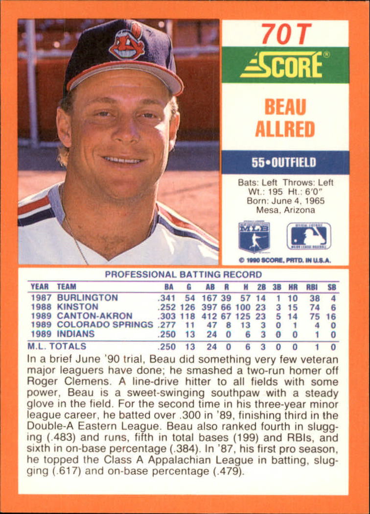 A9310- 1990 Score Rookie/Traded BB Card #s 1-110 -You Pick- 15+ FREE US SHIP - Picture 141 of 217