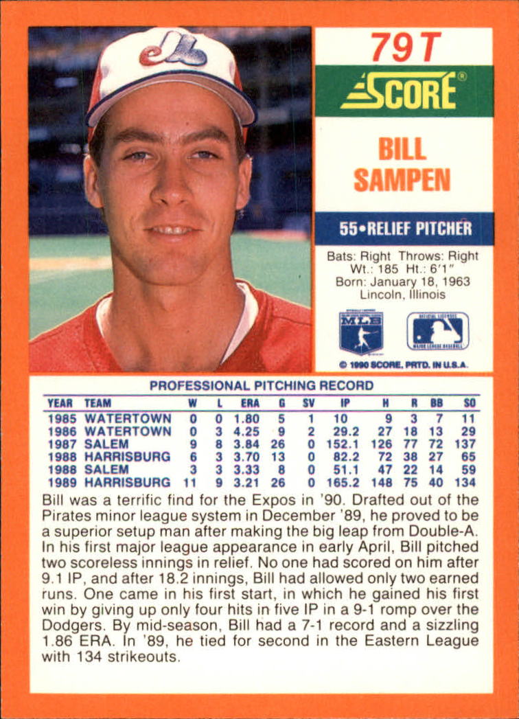 A9310- 1990 Score Rookie/Traded BB Card #s 1-110 -You Pick- 15+ FREE US SHIP - Picture 159 of 217