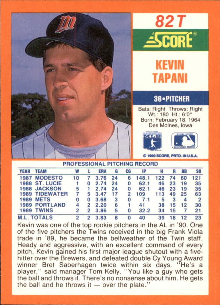 A9310- 1990 Score Rookie/Traded BB Card #s 1-110 -You Pick- 15+ FREE US SHIP - Picture 165 of 217