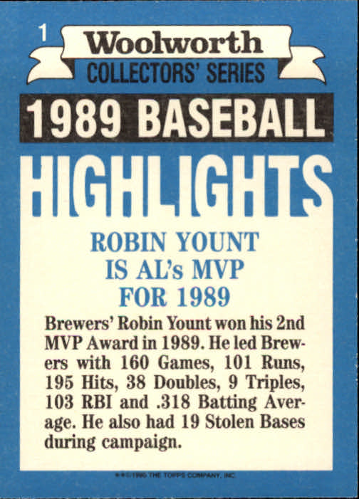 A7740- 1990 Woolworth Topps Baseball Karten 1-33 -du Pick- 15 + Gratis US Schiff - Bild 3 von 67