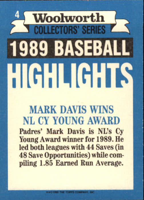 A7740- 1990 Woolworth Topps Baseball Karten 1-33 -du Pick- 15 + Gratis US Schiff - Bild 9 von 67