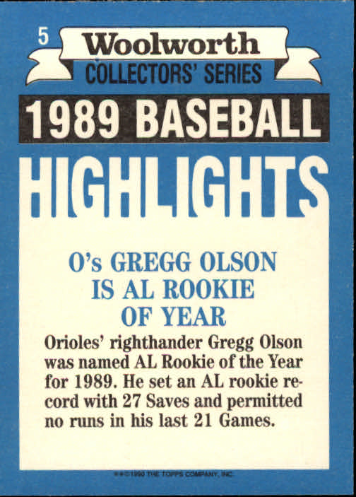 A7740- 1990 Woolworth Topps Baseball Karten 1-33 -du Pick- 15 + Gratis US Schiff - Bild 11 von 67