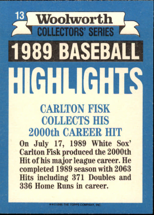 A7740- 1990 Woolworth Topps Baseball Karten 1-33 -du Pick- 15 + Gratis US Schiff - Bild 27 von 67