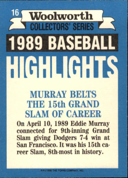 A7740- 1990 Woolworth Topps Baseball Karten 1-33 -du Pick- 15 + Gratis US Schiff - Bild 33 von 67