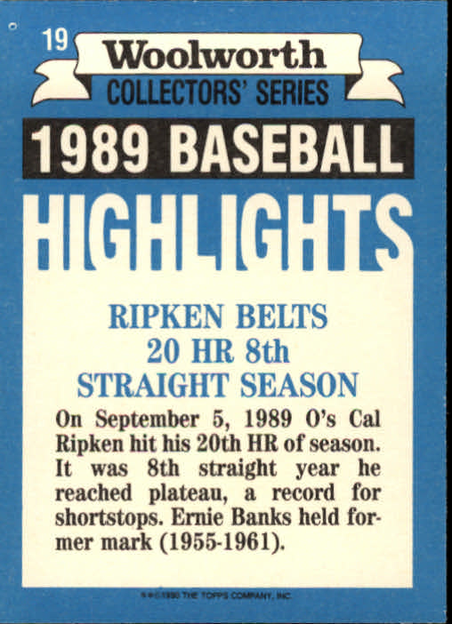 A7740- 1990 Woolworth Topps Baseball Karten 1-33 -du Pick- 15 + Gratis US Schiff - Bild 39 von 67