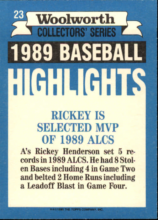 A7740- 1990 Woolworth Topps Baseball Karten 1-33 -du Pick- 15 + Gratis US Schiff - Bild 47 von 67