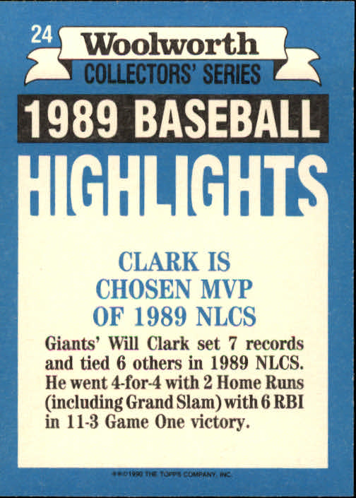 A7740- 1990 Woolworth Topps Baseball Karten 1-33 -du Pick- 15 + Gratis US Schiff - Bild 49 von 67